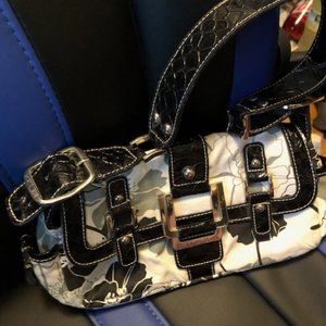 Guess small purse  bag - tan & black